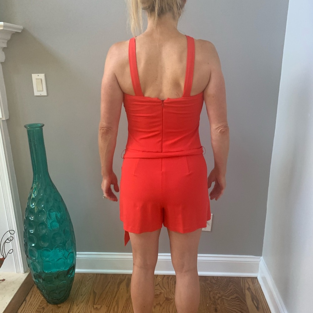 Cache Halter Romper Jumpsuit Skort Size 2 - image 4